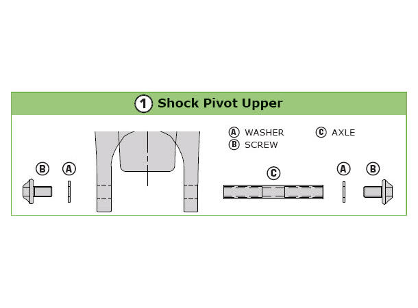 REVOLVER 1/2/3 ARM L SHK PIV 959800-12-211 